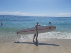 Surf à la Waikiki Beach